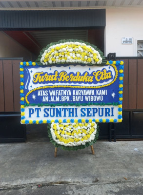 Papan Bunga Duka di Sindulang Dua